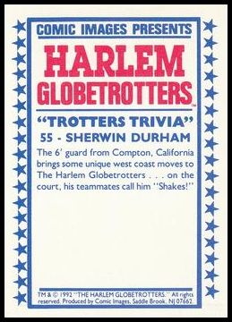 1992 Comic Images Harlem Globetrotters